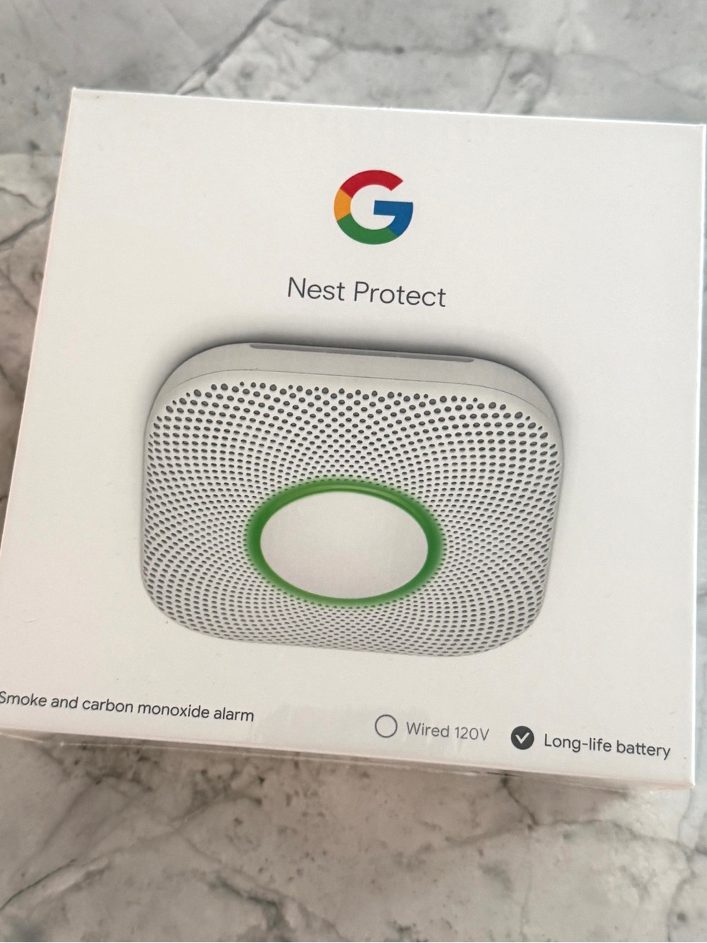 Google Nest Protect Box new box Packaging 2nd generation battery